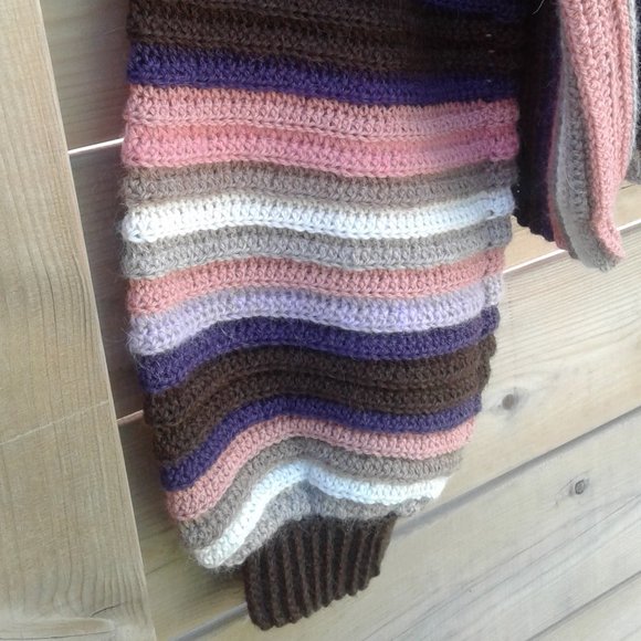 One of a kind Baby alpaca handmade viral scrappy sweater - Picture 8 of 10